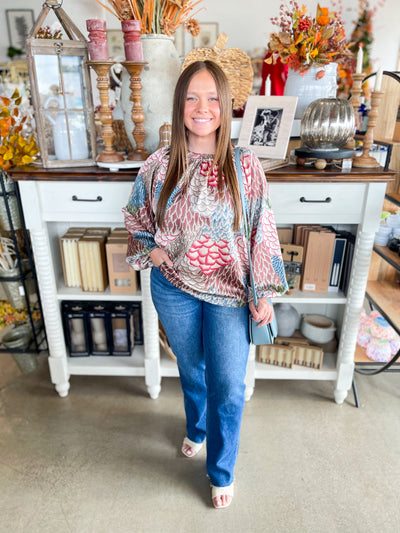Umgee Brown Mix Darcy Top