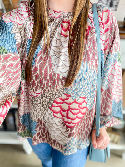 Umgee Brown Mix Darcy Top