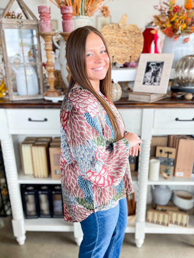 Umgee Brown Mix Darcy Top