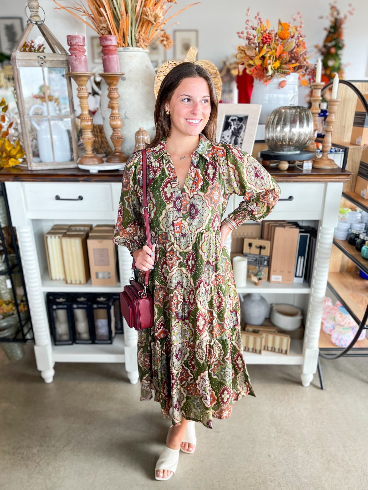 Umgee Olive Sybil Dress