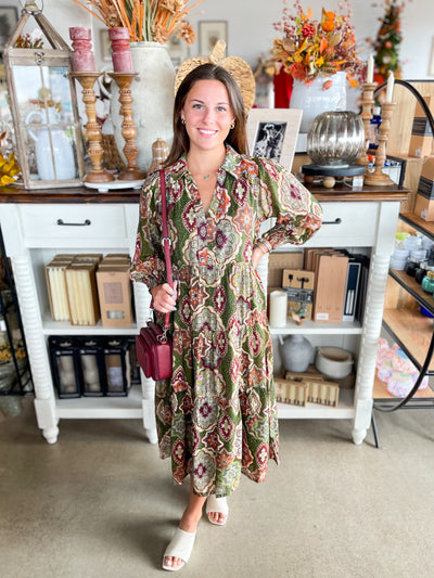 Umgee Olive Sybil Dress