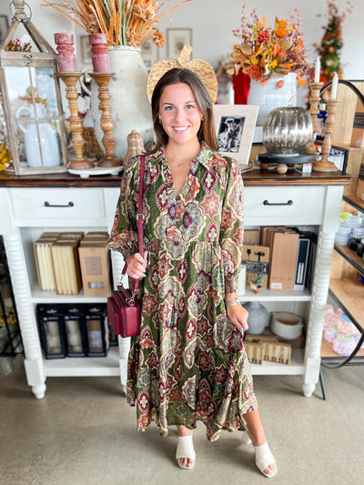 Umgee Olive Sybil Dress