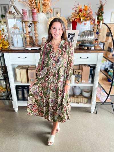 Umgee Olive Sybil Dress