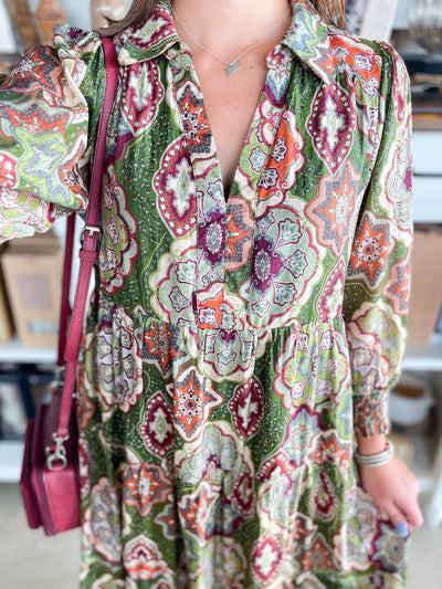 Umgee Olive Sybil Dress