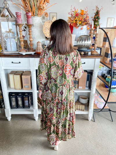Umgee Olive Sybil Dress