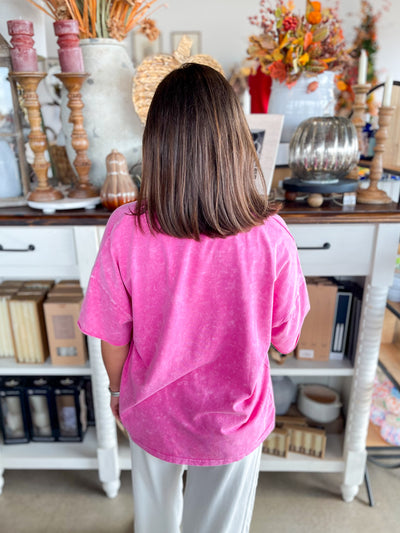 Hot Pink Beasley Top