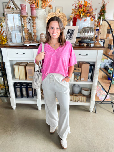 Hot Pink Beasley Top