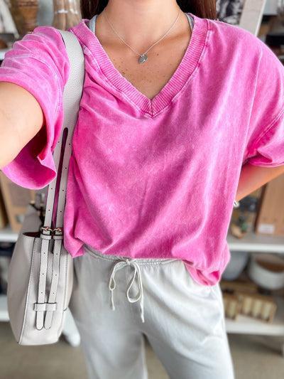 Hot Pink Beasley Top