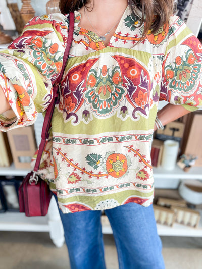 Umgee Green Mix Clover Top
