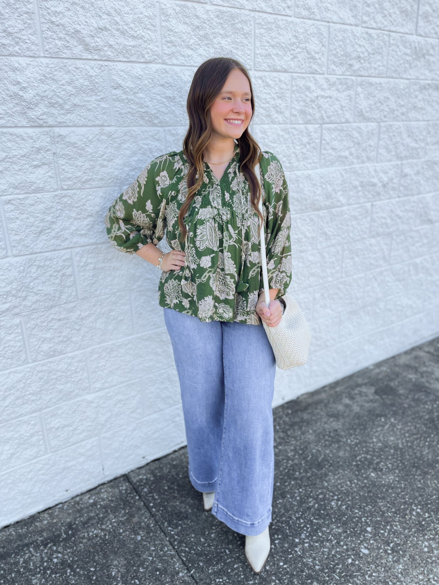 Umgee Green Maddox Top