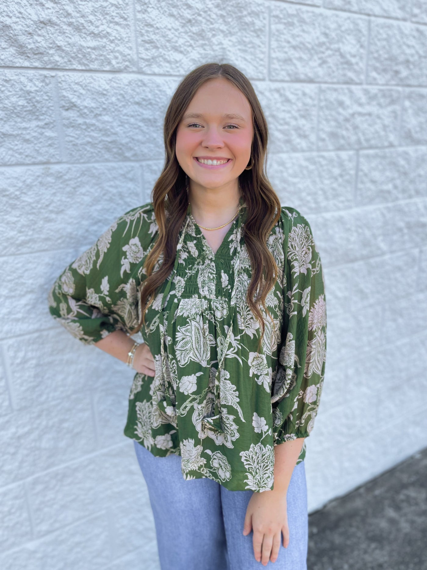 Umgee Green Maddox Top
