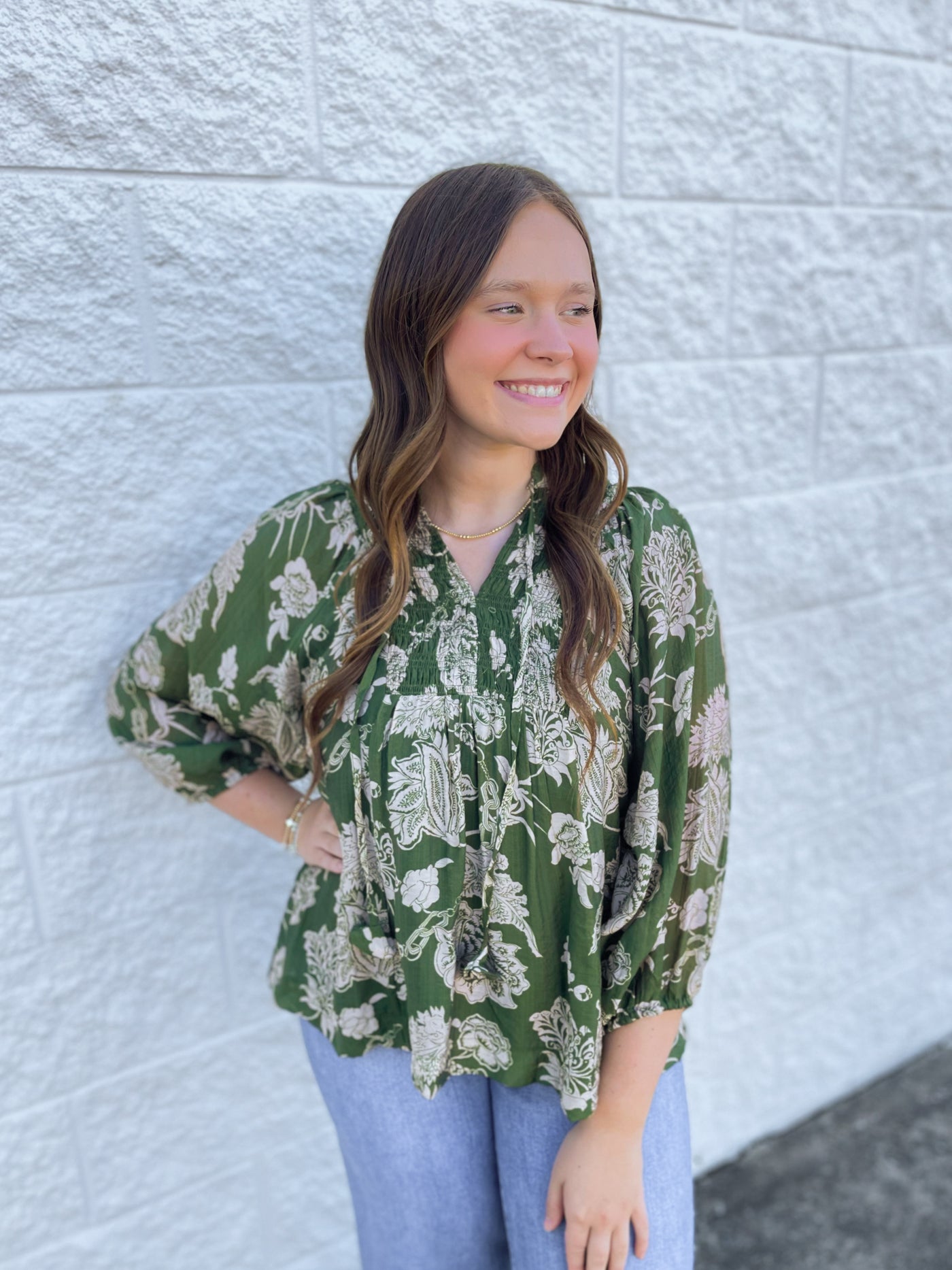 Umgee Green Maddox Top
