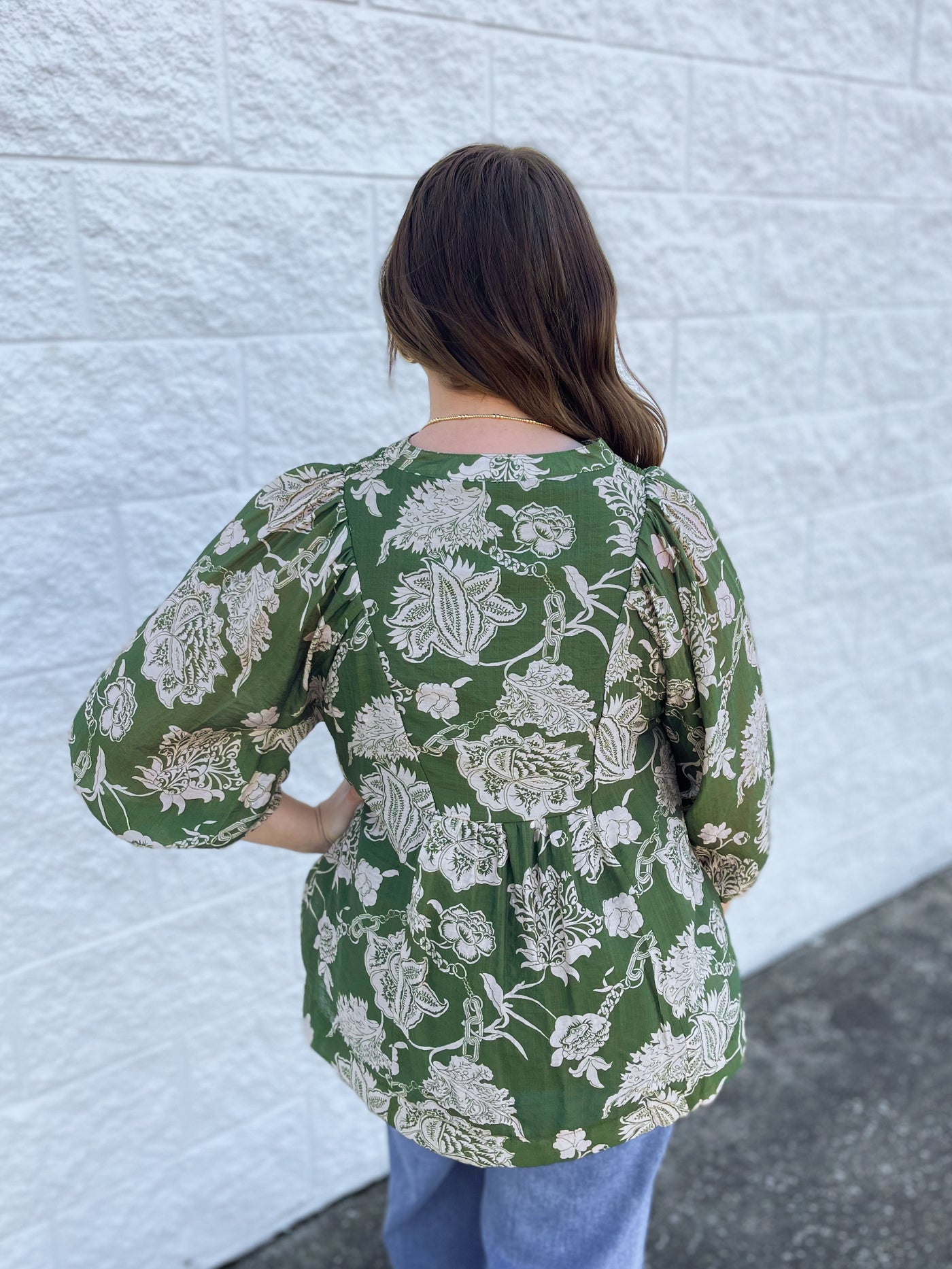 Umgee Green Maddox Top