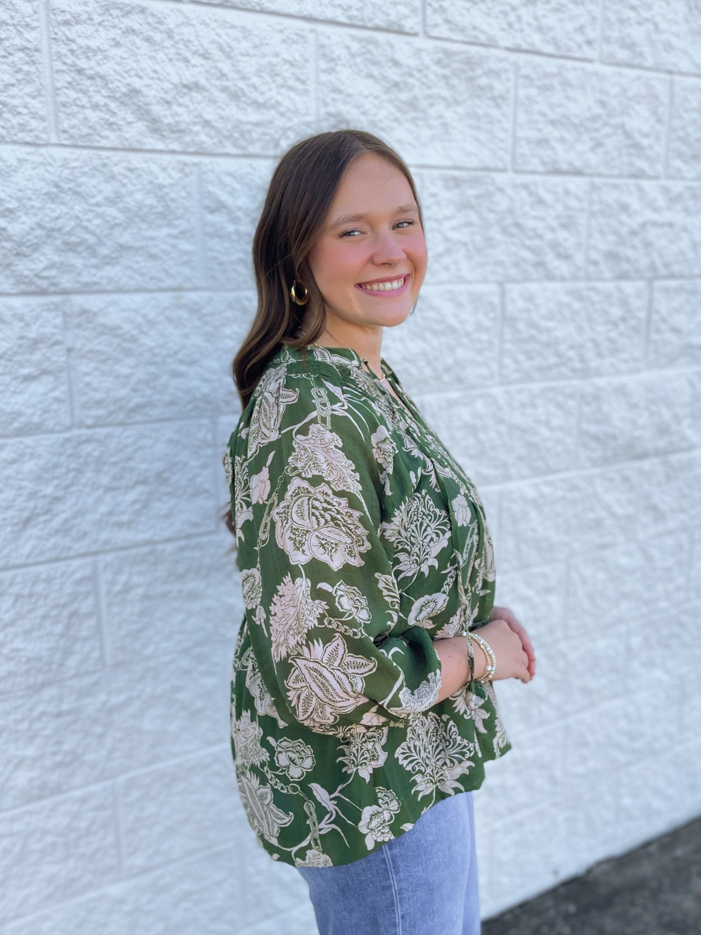 Umgee Green Maddox Top