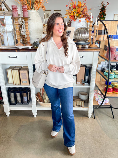 Umgee Ecru Willow Pullover