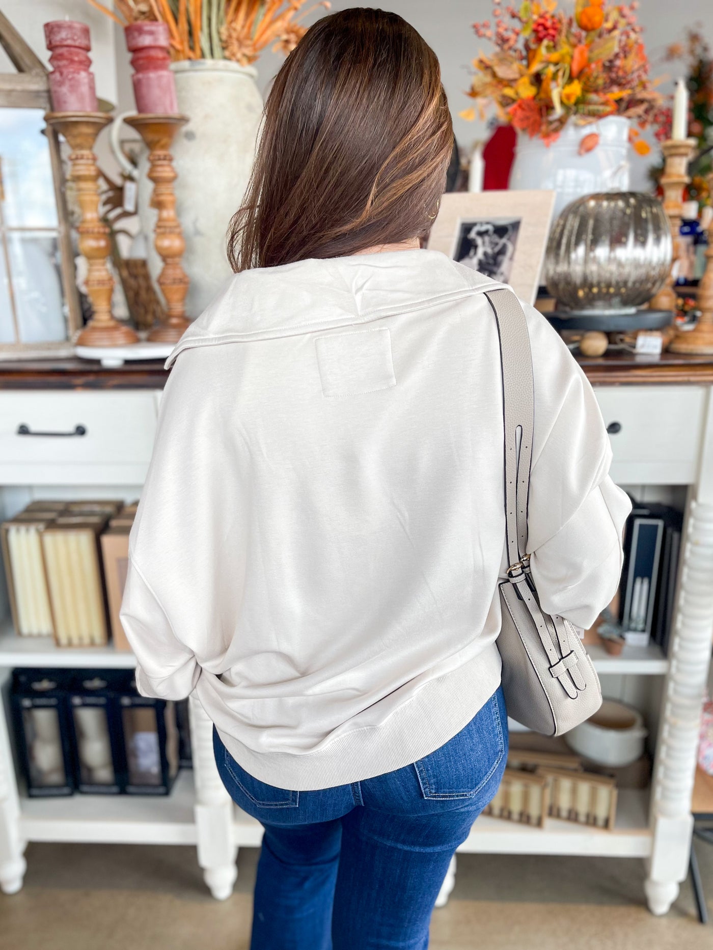 Umgee Ecru Willow Pullover