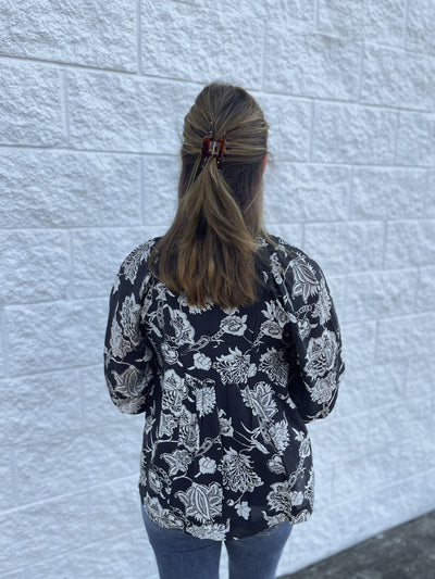 Umgee Black Maddox Top