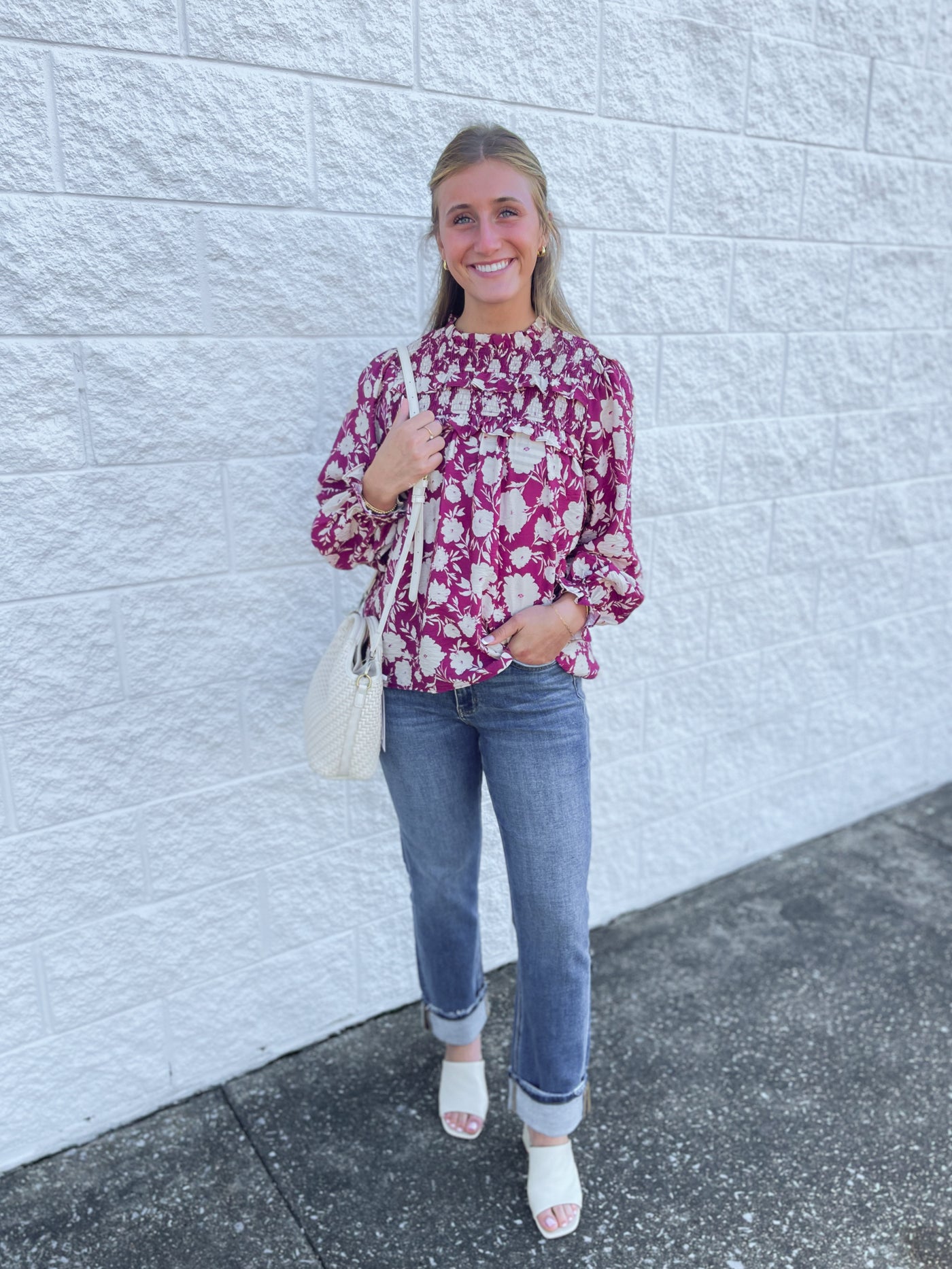 Burgundy Multi Atlas Top