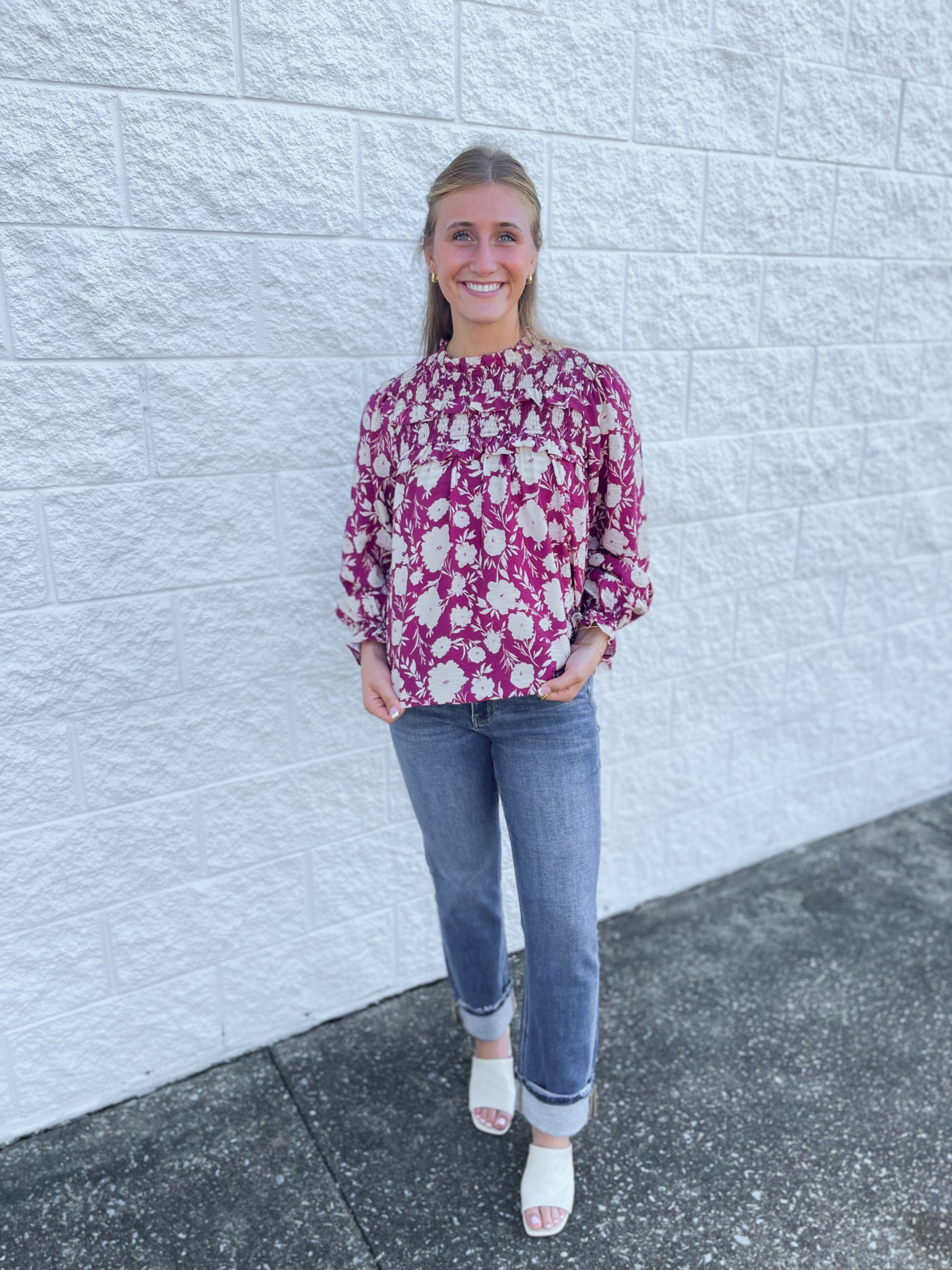 Burgundy Multi Atlas Top