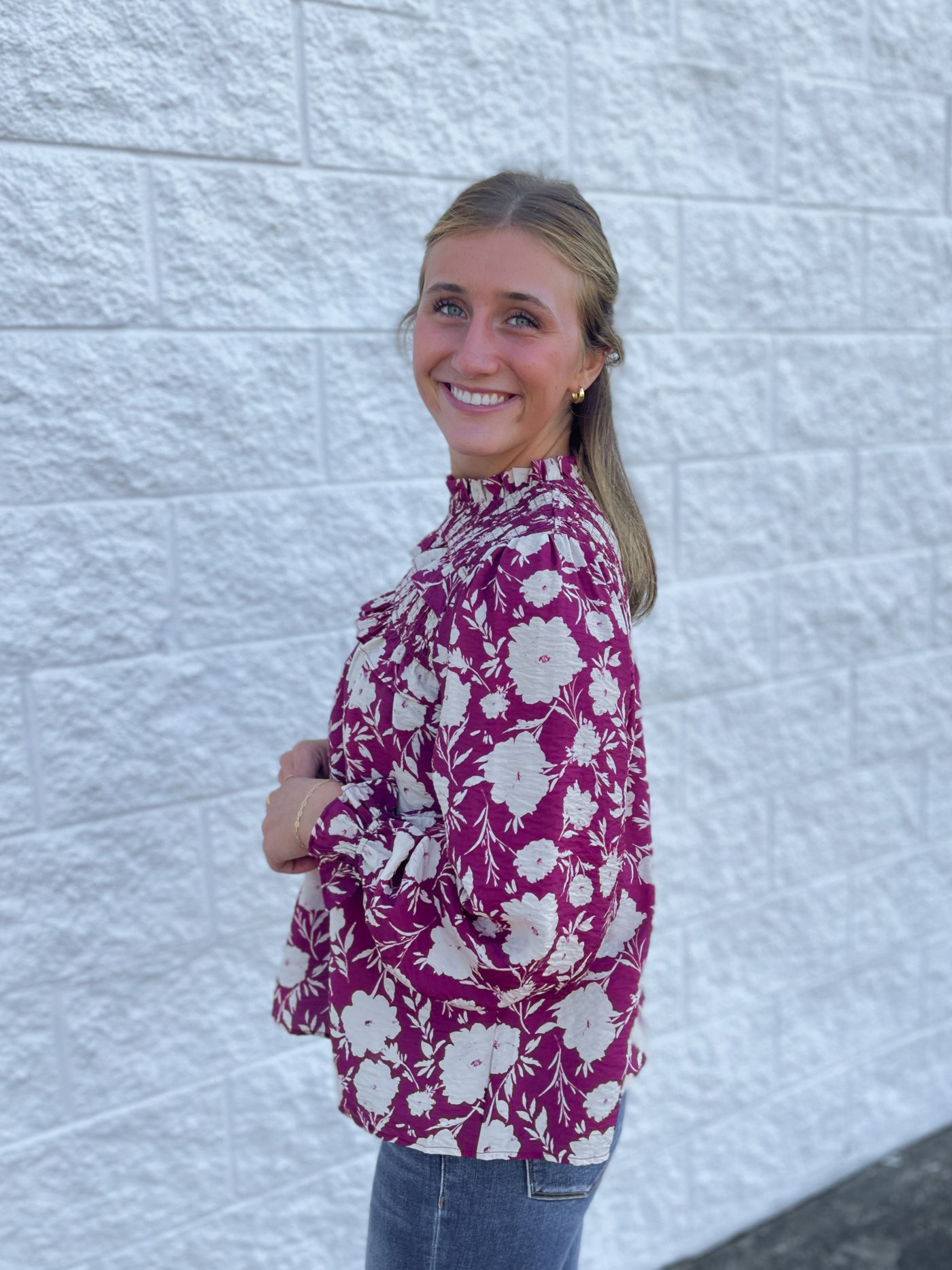 Burgundy Multi Atlas Top