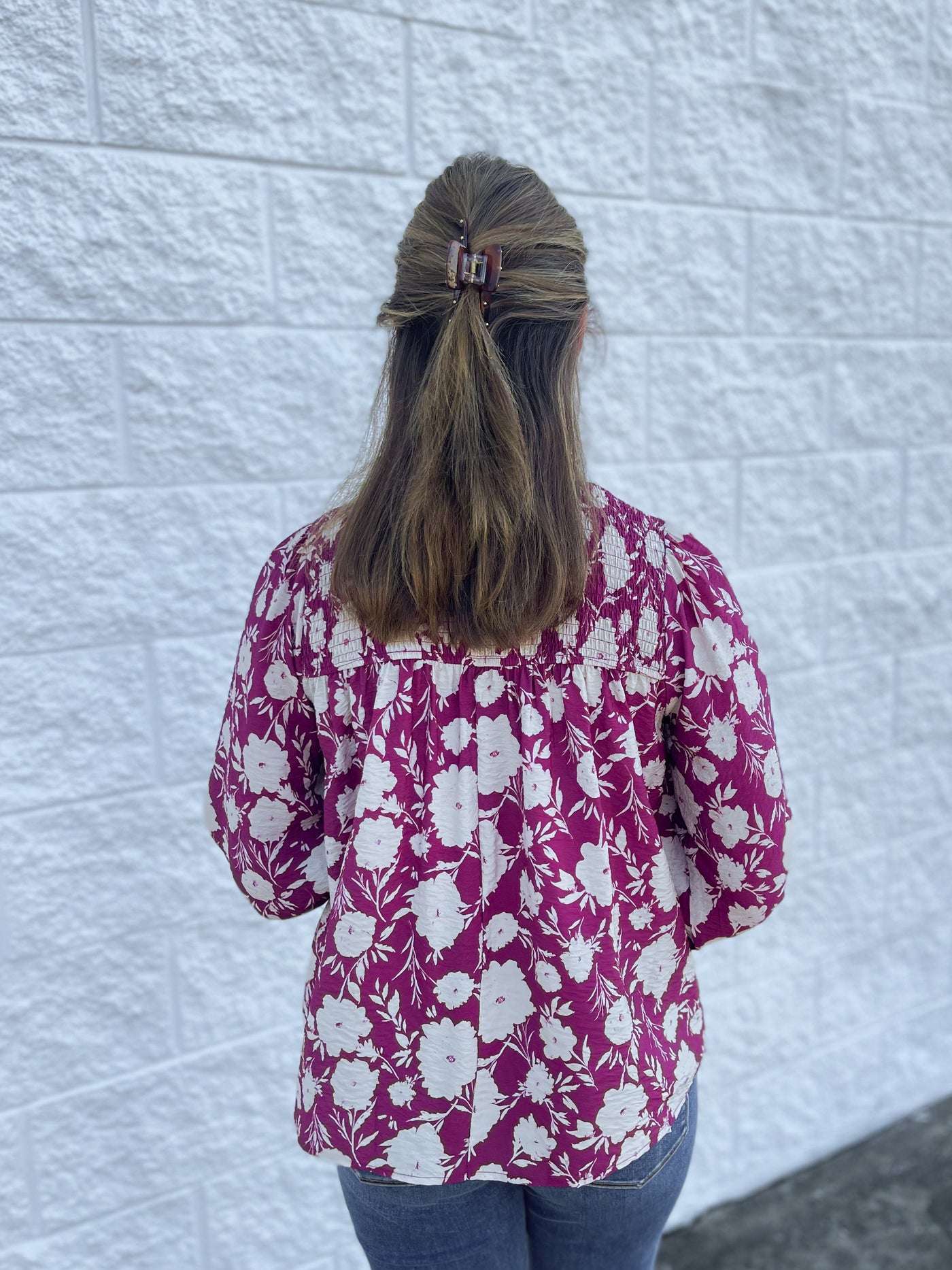 Burgundy Multi Atlas Top