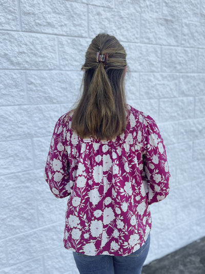 Burgundy Multi Atlas Top