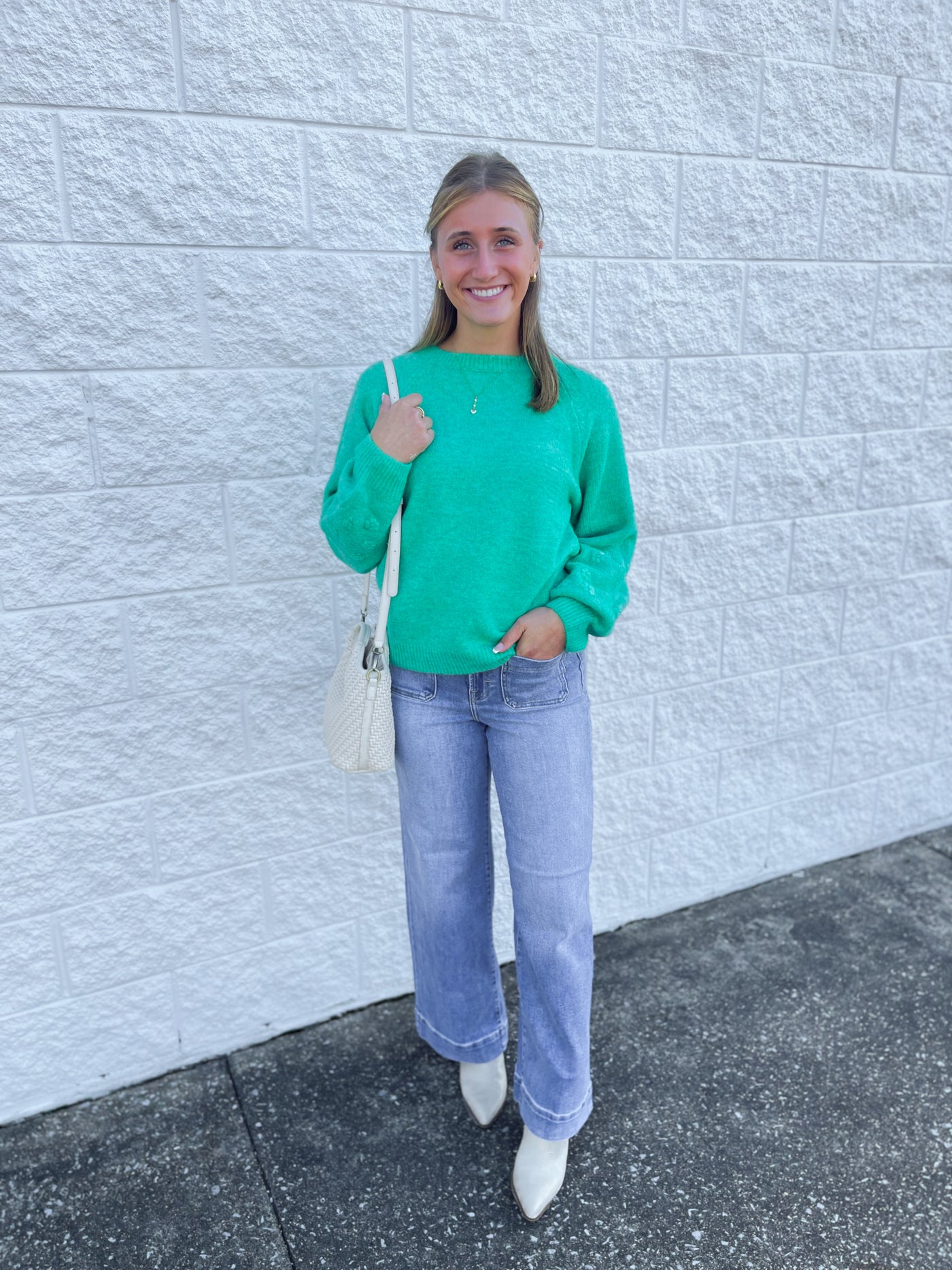 Kelly Green Rein Sweater