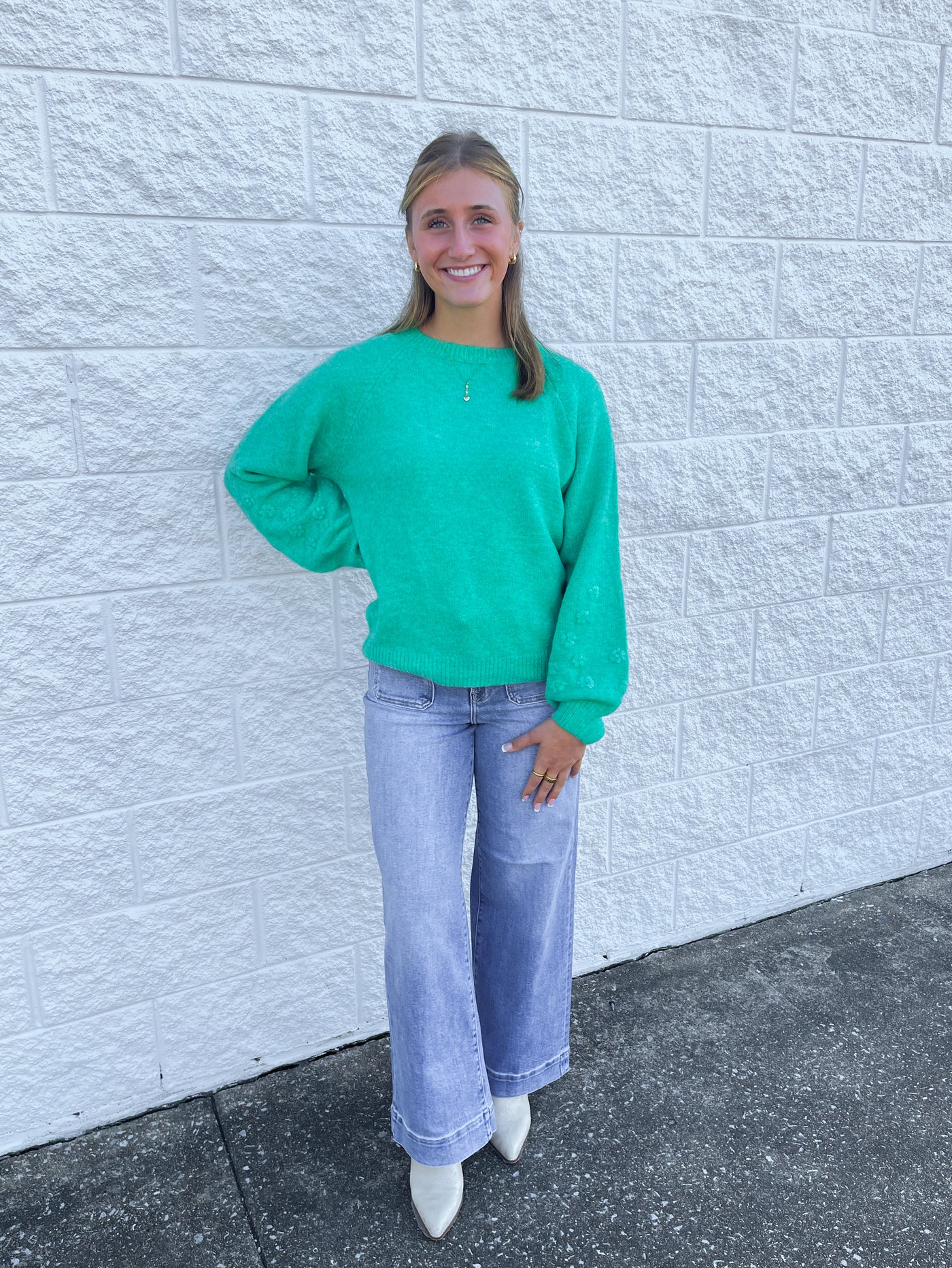 Kelly Green Rein Sweater