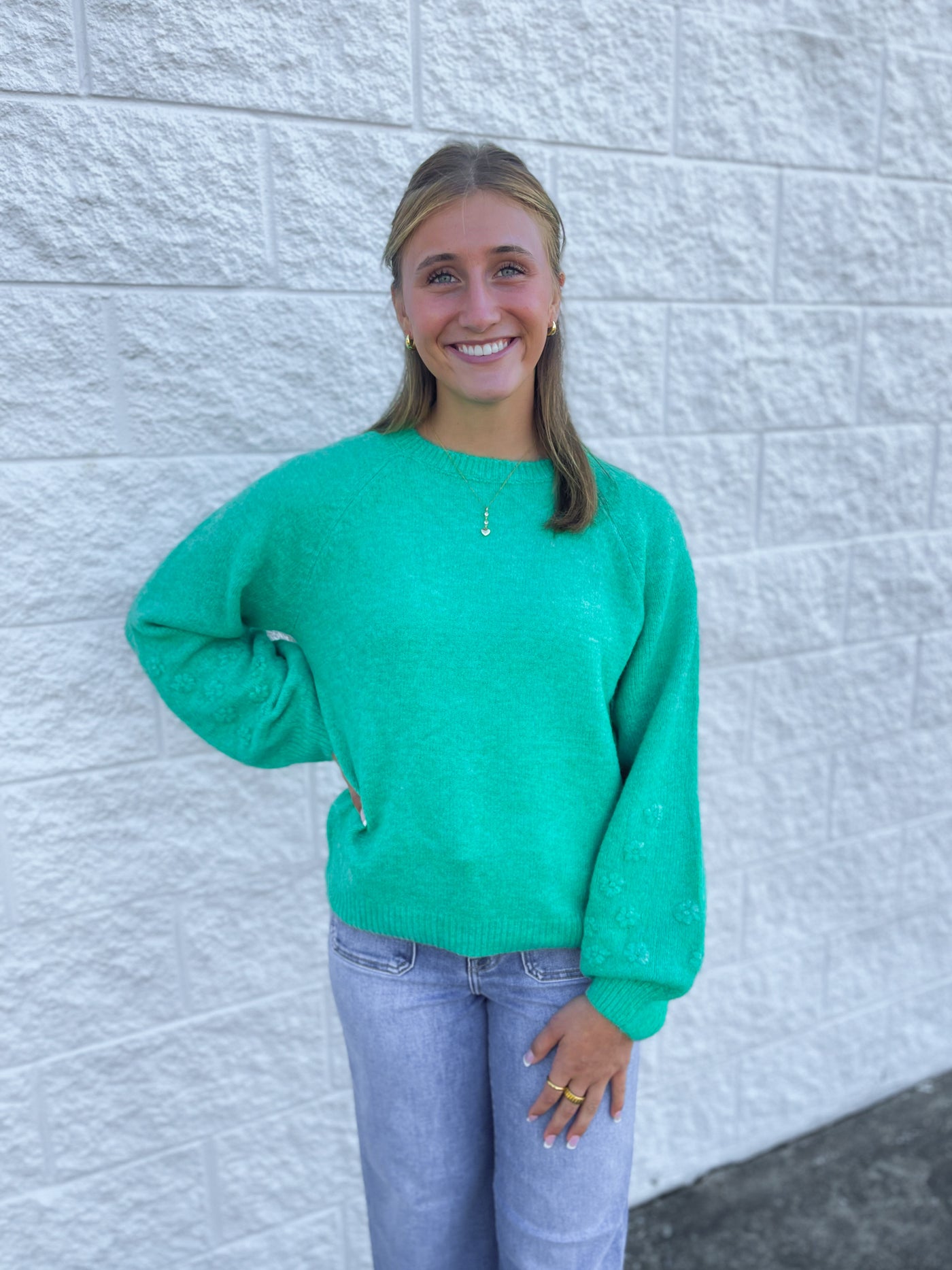 Kelly Green Rein Sweater