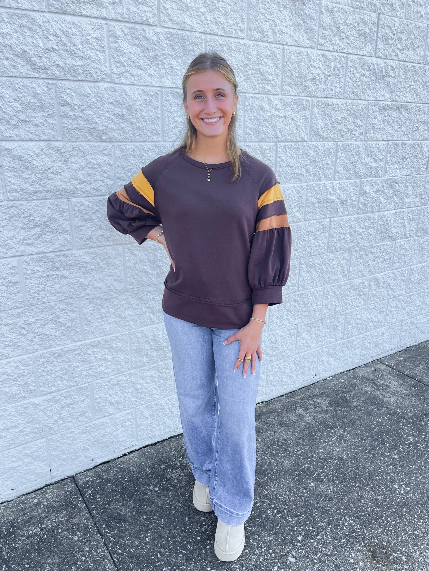 Jodifl Brown Holston Top