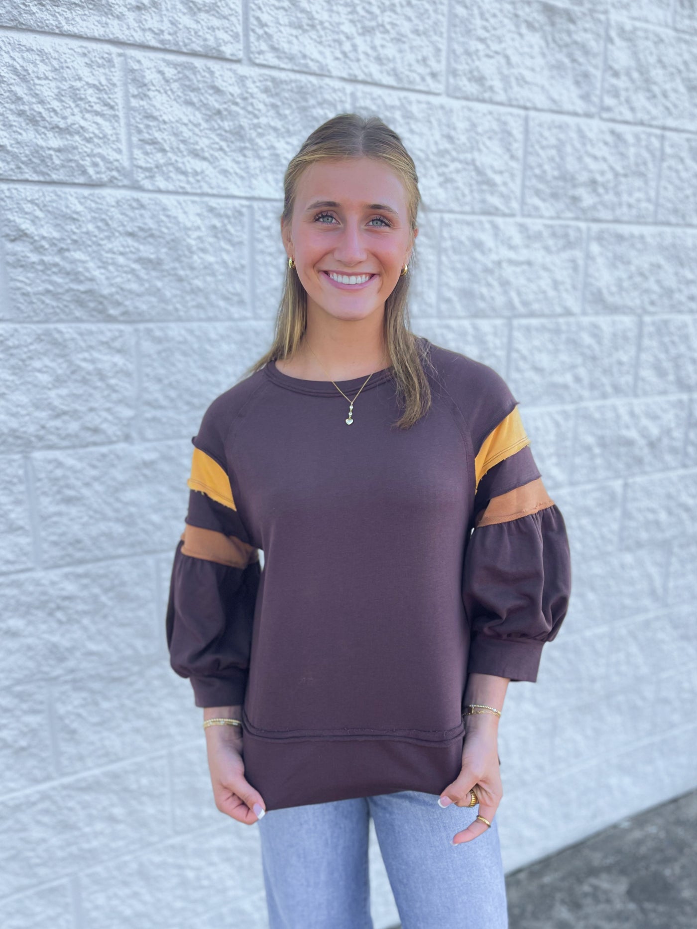 Jodifl Brown Holston Top