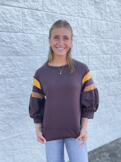 Jodifl Brown Holston Top