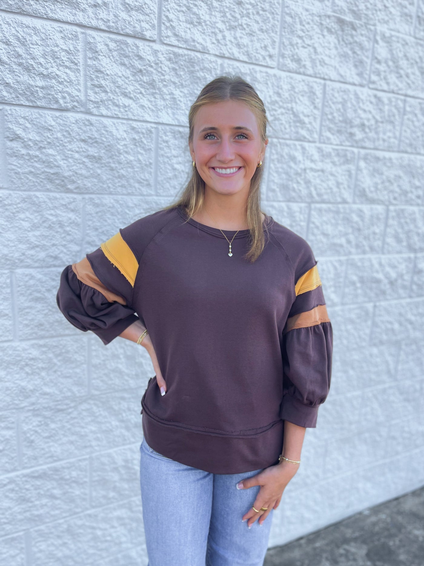 Jodifl Brown Holston Top