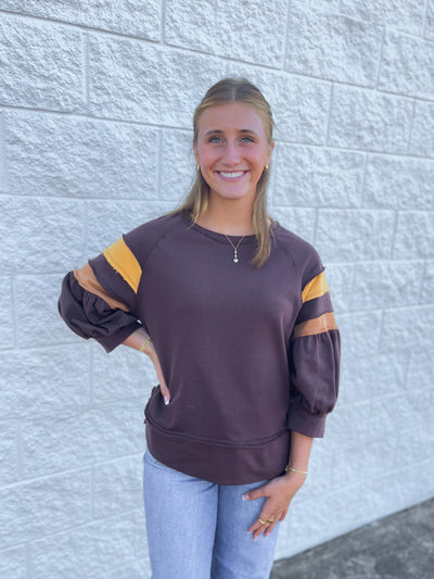 Jodifl Brown Holston Top