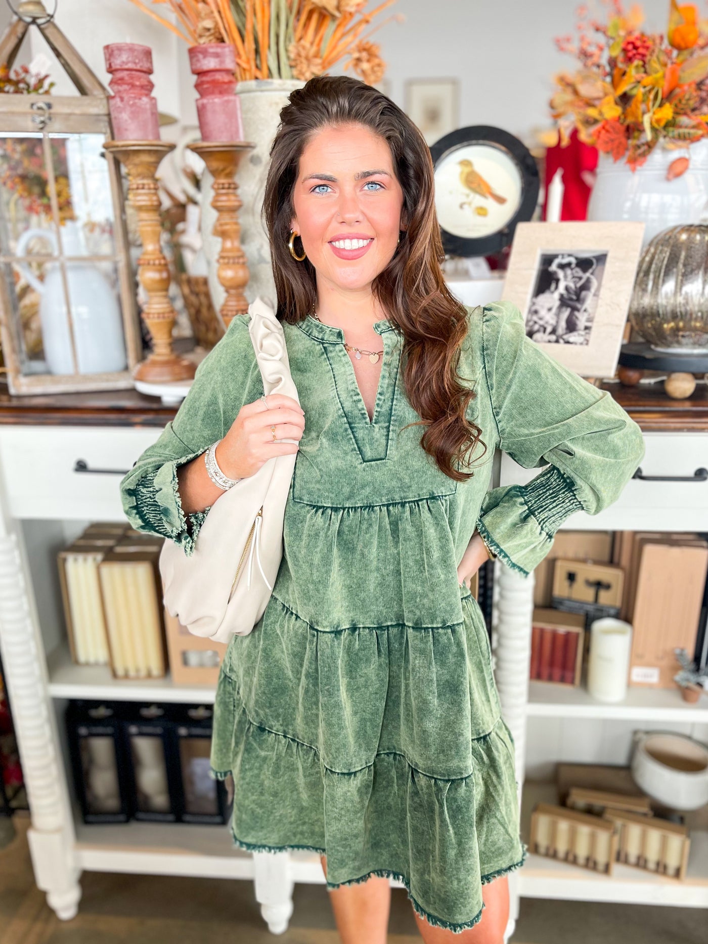 Umgee Forest Green Sloan Dress