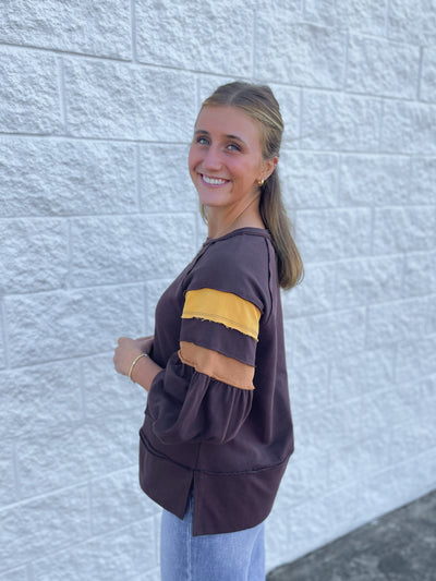 Jodifl Brown Holston Top
