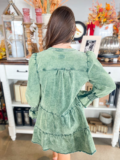 Umgee Forest Green Sloan Dress