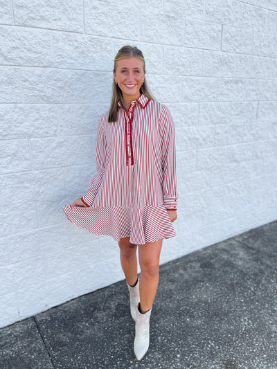 Dark Red Lilia Dress
