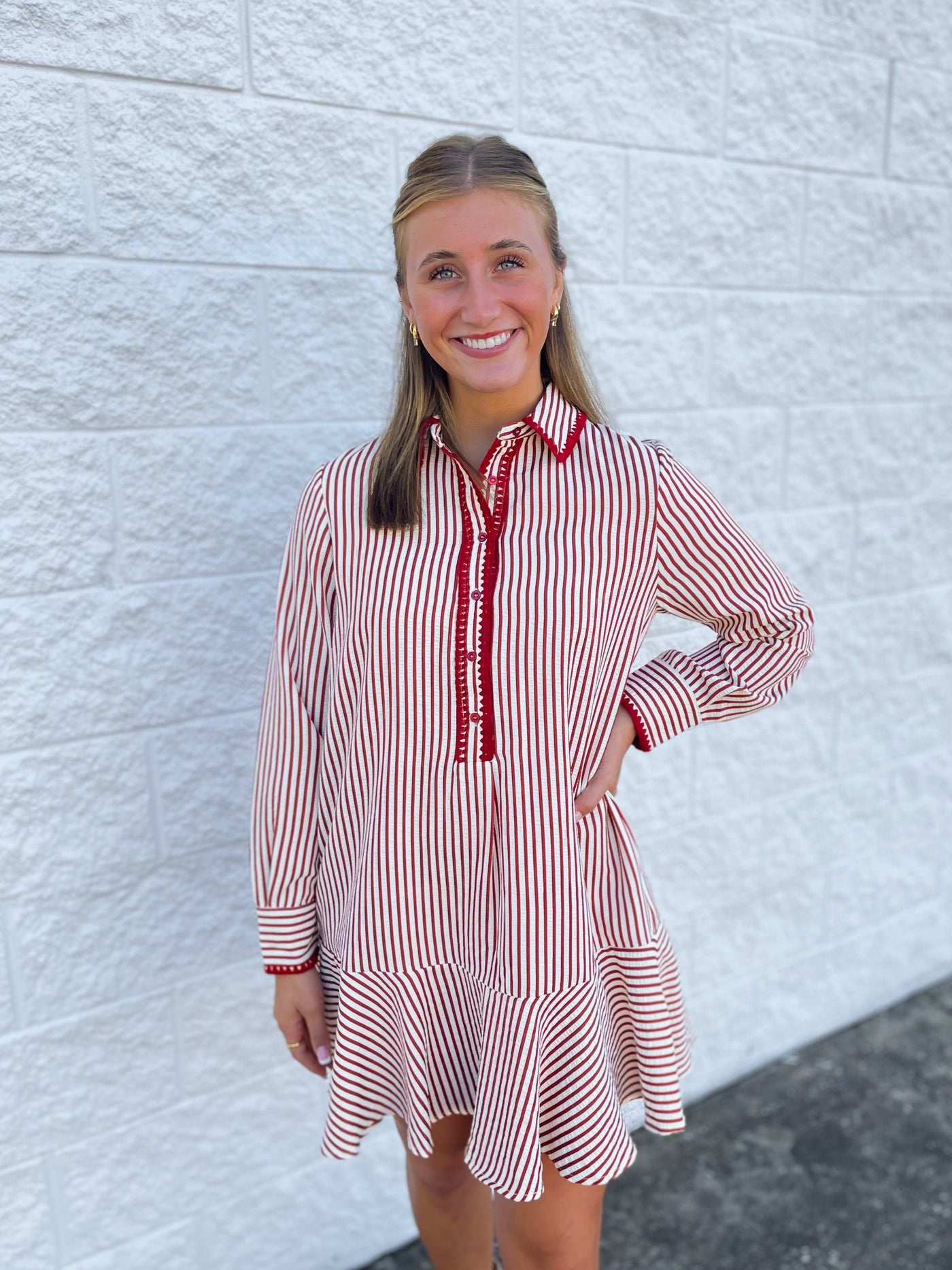 Dark Red Lilia Dress