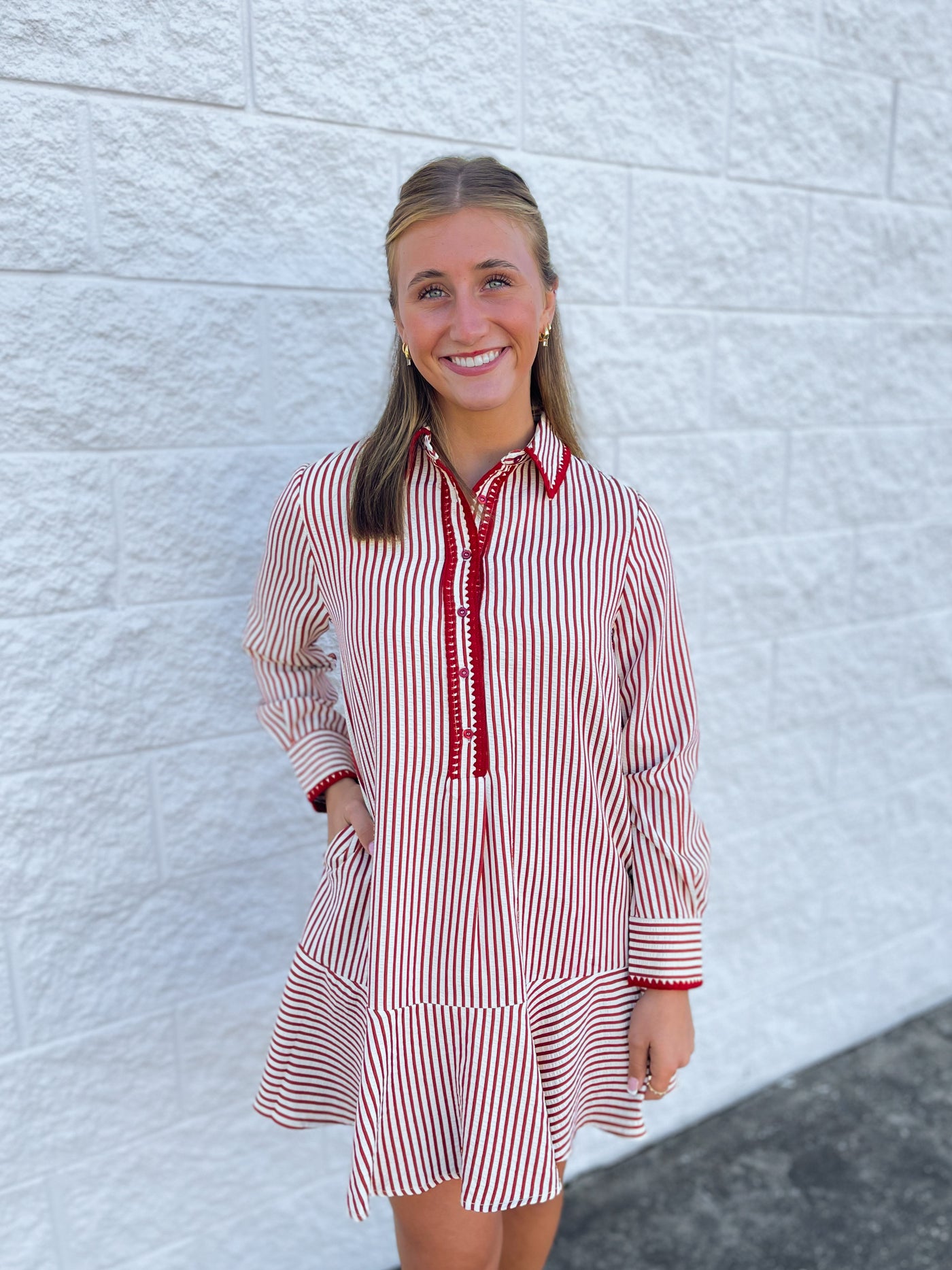 Dark Red Lilia Dress