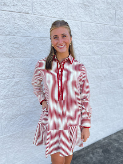 Dark Red Lilia Dress