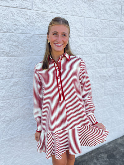 Dark Red Lilia Dress