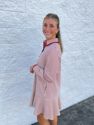 Dark Red Lilia Dress