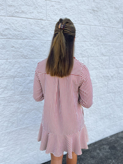 Dark Red Lilia Dress