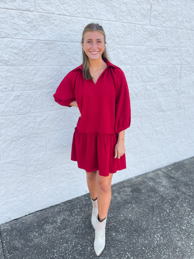Umgee Crimson Casey Dress