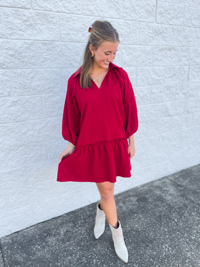 Umgee Crimson Casey Dress