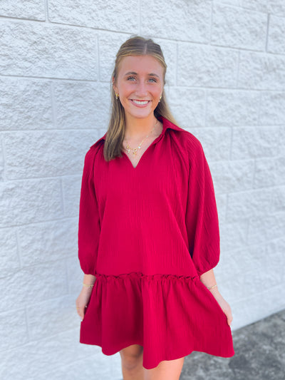 Umgee Crimson Casey Dress