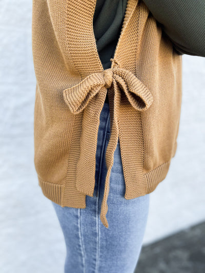 Tye Sweater Vest Tan One Size