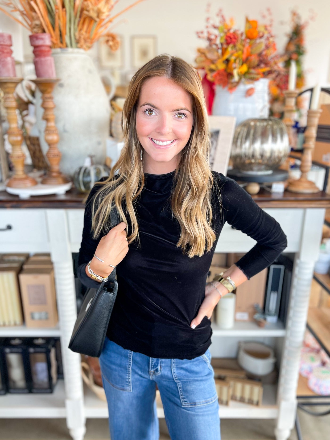 Umgee Black Layer Top