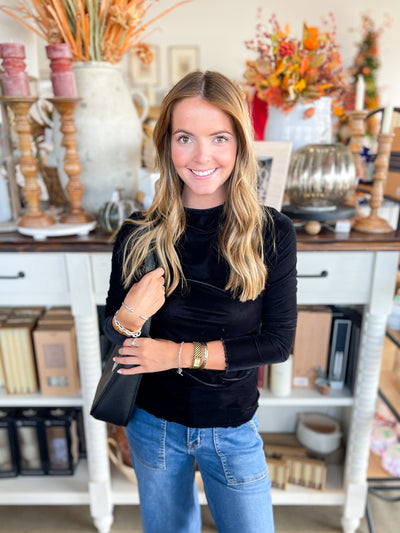 Umgee Black Layer Top